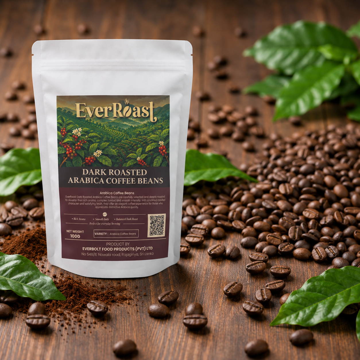 Dark Roasted Arabica Coffee Beans