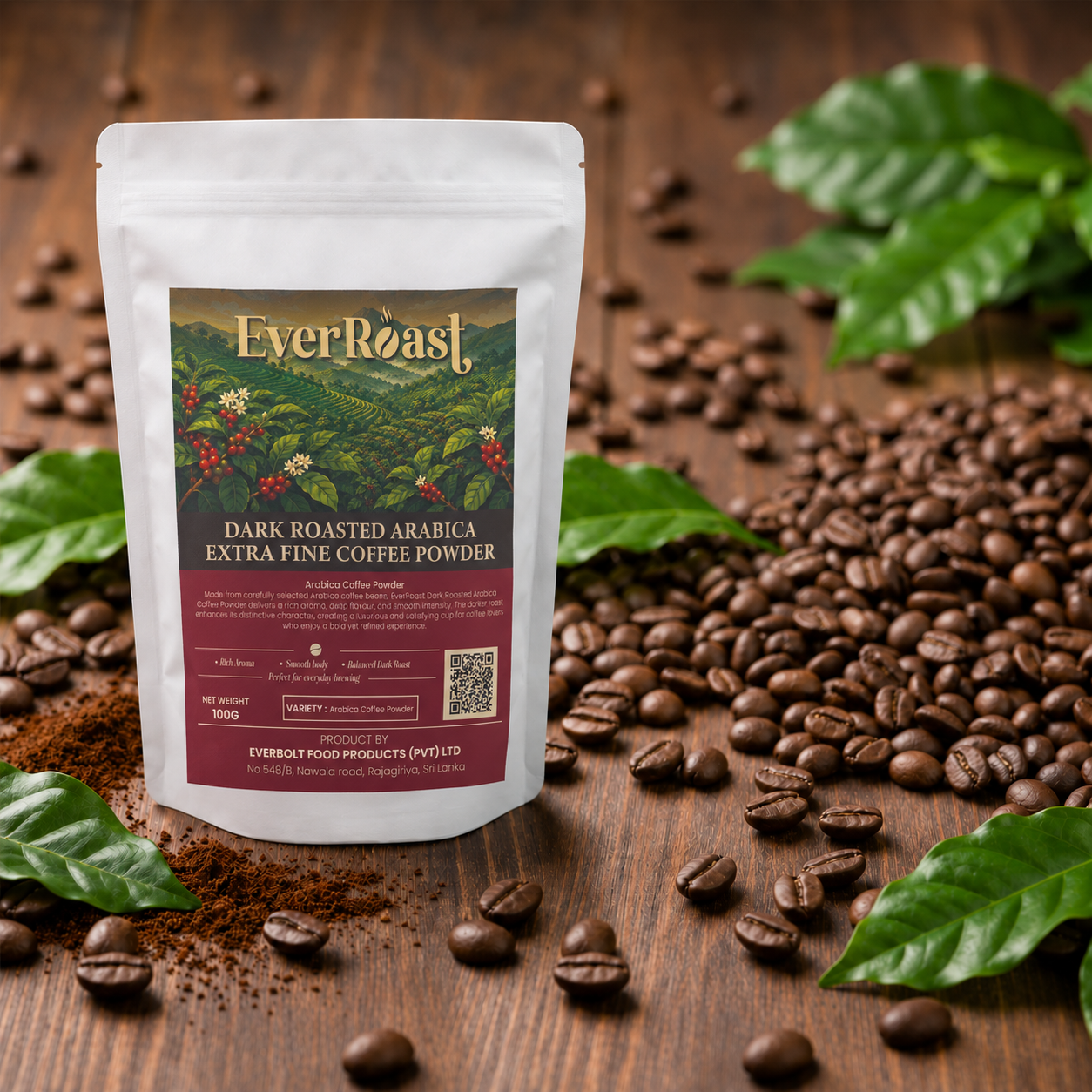 Dark Roasted Arabica Extra Fine Coffee Powder