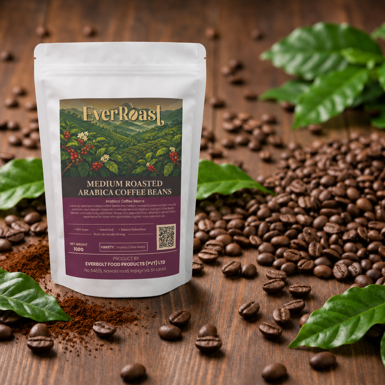 Medium Roasted Arabica Coffee Beans