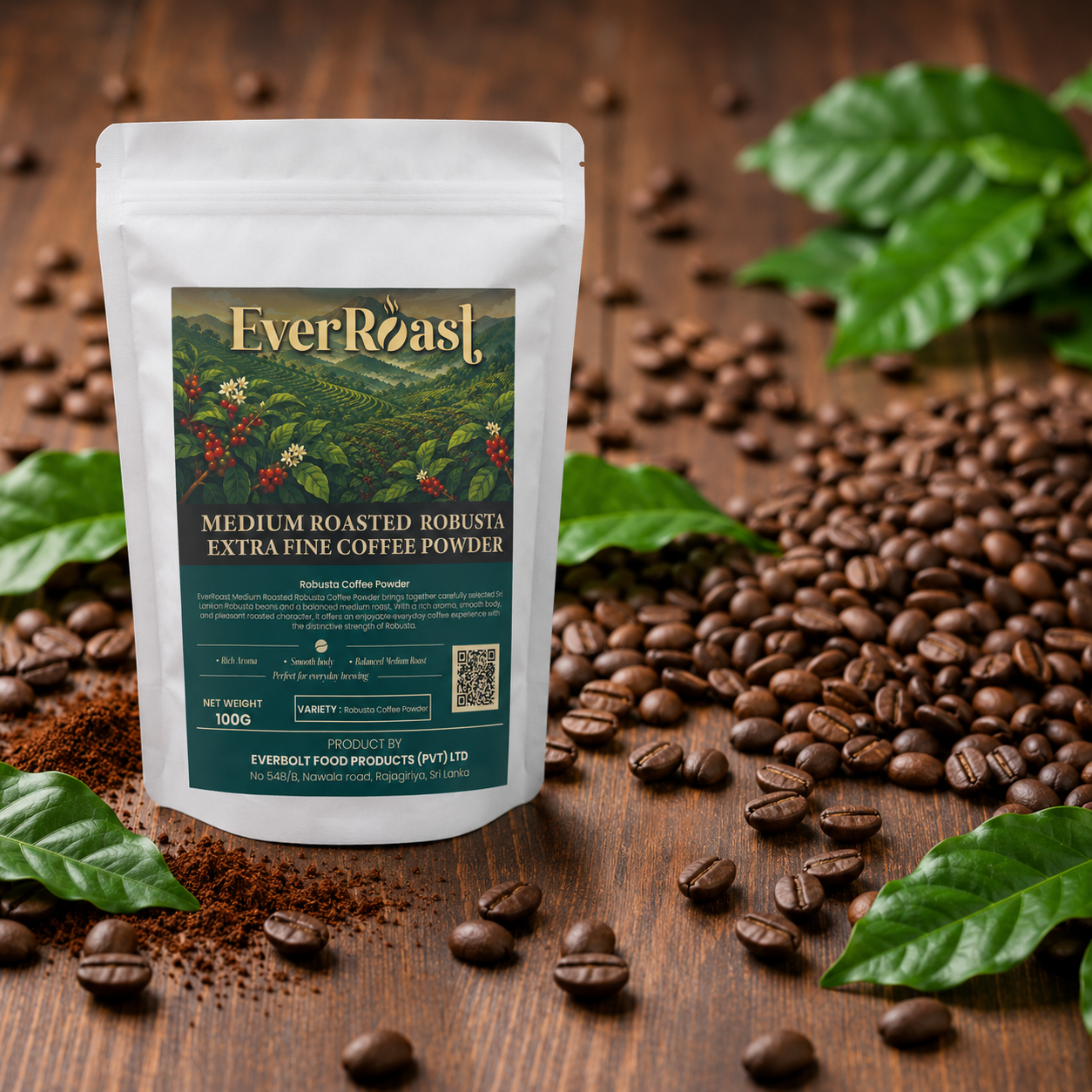 Medium Roasted Robusta Extra Fine Coffee Powder